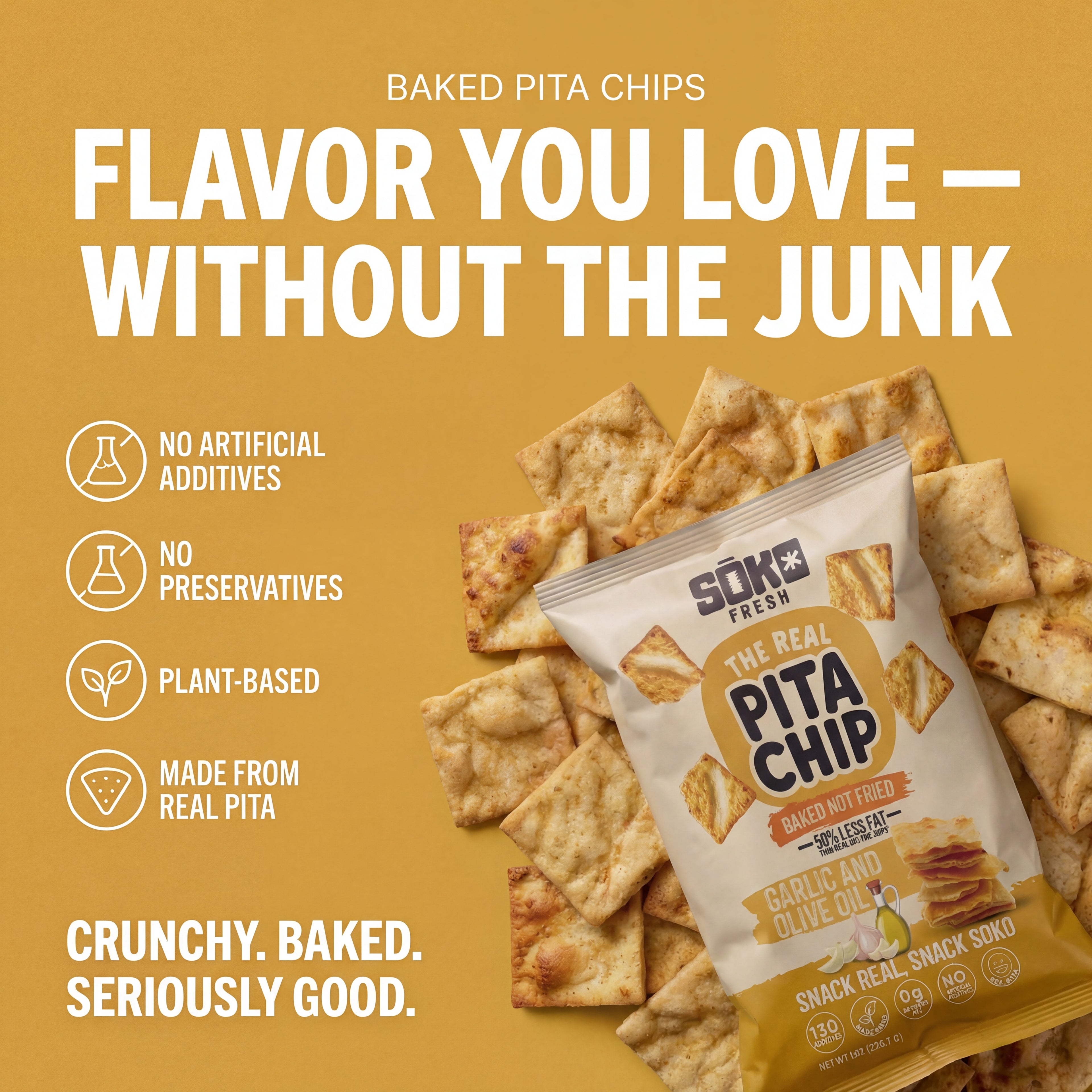 Garlic & Olive Oil (4 Bags)